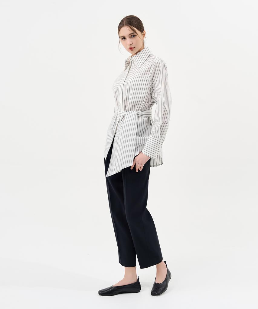 Laneonkyulleoseu Curved Wide Pants_Navy
