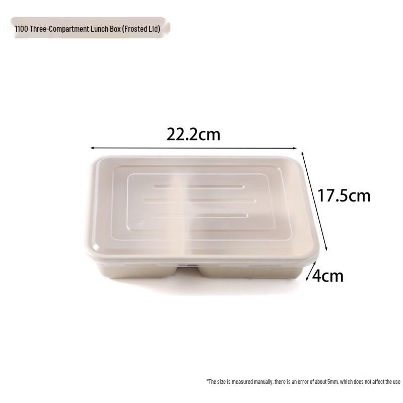 Disposable Bagasse Compartment Lunch Box