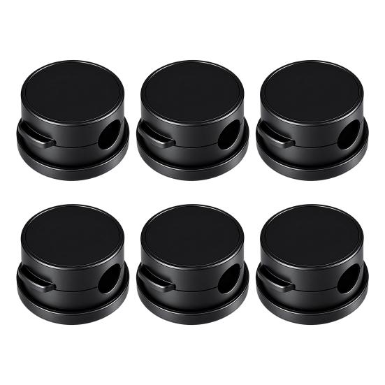 6 Pcs Magnetic Cable Clips Wire Holder Organizer Desk Cable Management Accessories for Office Car Desk Nightstand Computer