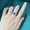 Lulu Tong 2023 S925 Silver Royal Blue European-American Style Fashion Ring