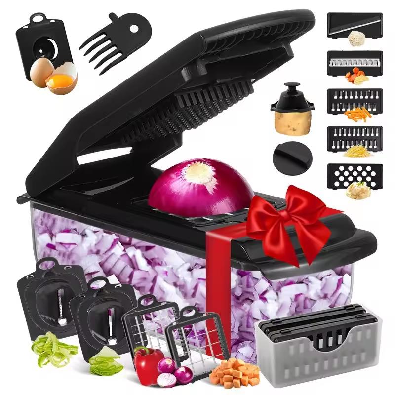 18-in-1 Multifunctional Vegetable Chopper Set | Mandoline Slicer, Dicer, Grater for Kitchen Vegetable Fruit Chopper Cutter
