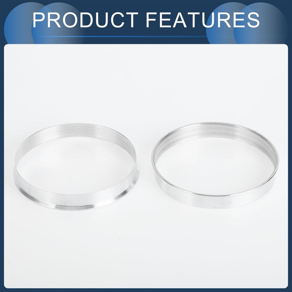 INFINAUTO Radnabenringe 66,6mm Innen zu 67,1mm Außendurchmesser Fahrzeugradnabenringe Aluminiumlegierung 4 Stück