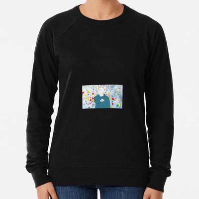 high neck solid bloomer sleeve sweater