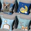 Cute WWelsh Corgi Pillow Case Office Cushions Suitable For Sofa Car Bedroom Decorative Cushion Cover
