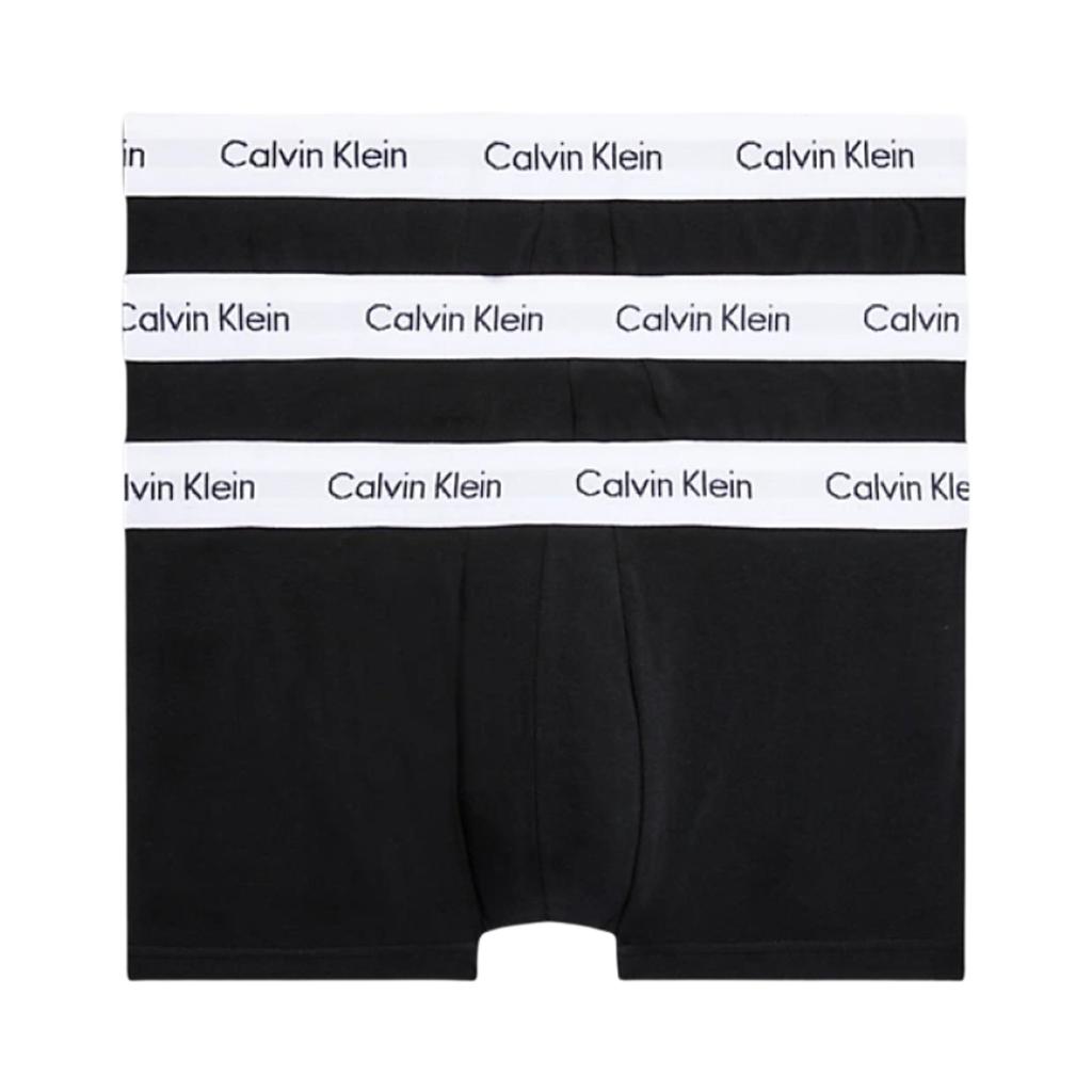 Calvin Klein Cotton Stretch 3-pack Low Rise Trunk Black