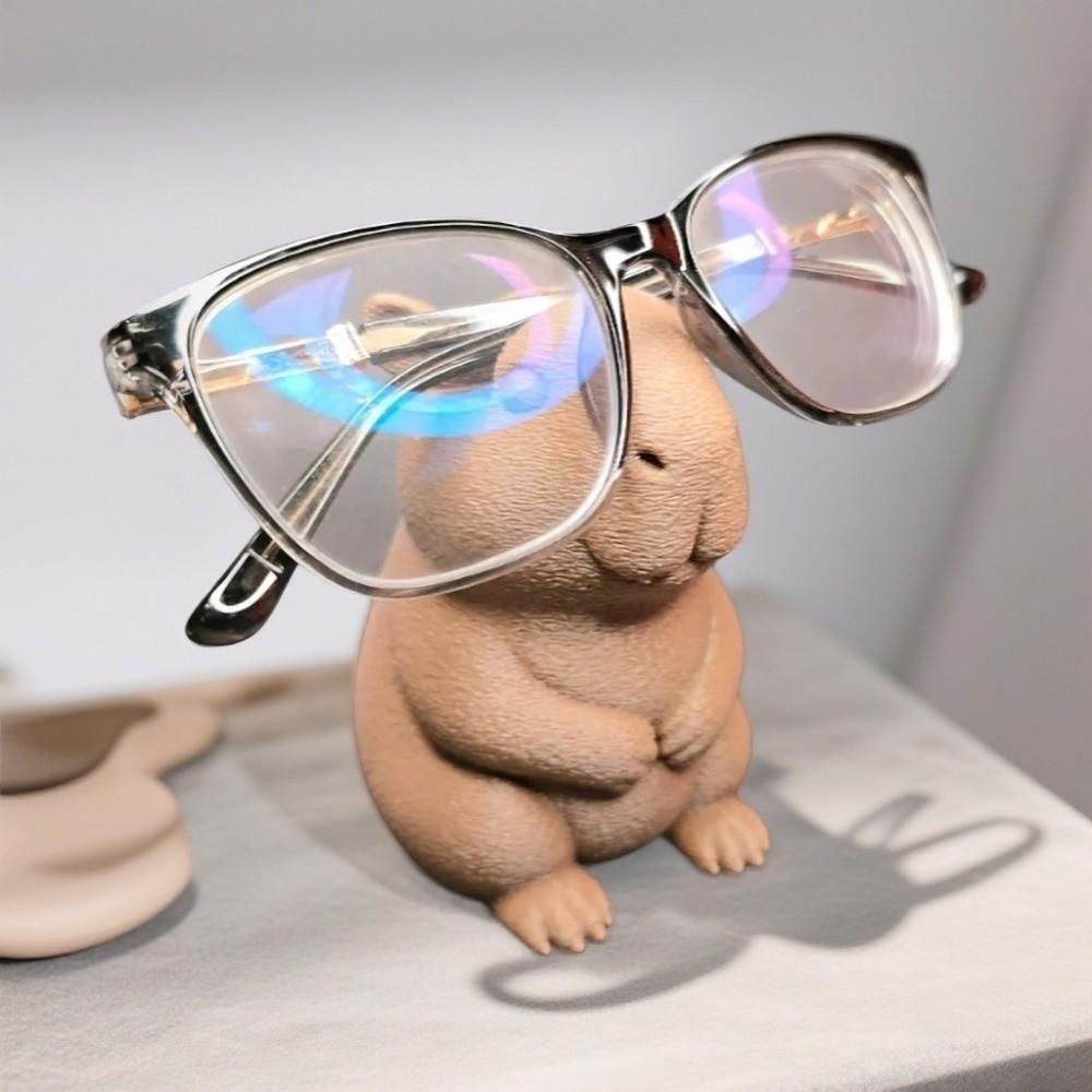Mehrzweck-Brillenhalterständer 3D-gedruckter Kunststoff-Sonnenbrillen-Displayständer Capybara-Tierformiger Brillen-Stützhalter
