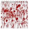3D Halloween Theme Shower Curtain Horror Bloody Hands Black Bathroom Curtains For Halloween Party Waterproof Fabric With Hooks