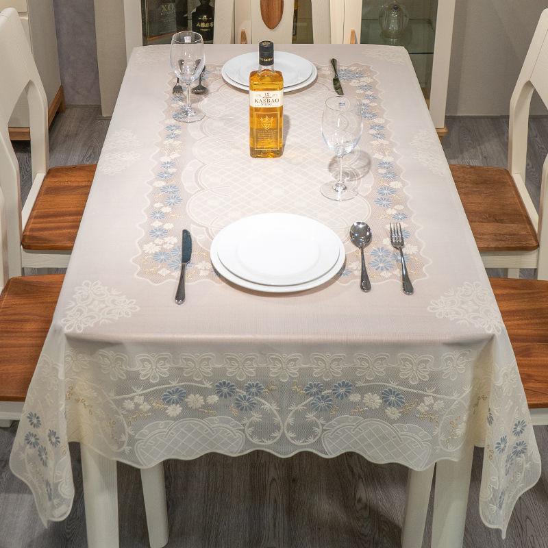Tablecloth Floral Print Rectangle PVC Tables Cover Modern Luxury Waterproof Table Cloth Oil-proof Party Banquet Home Decoration