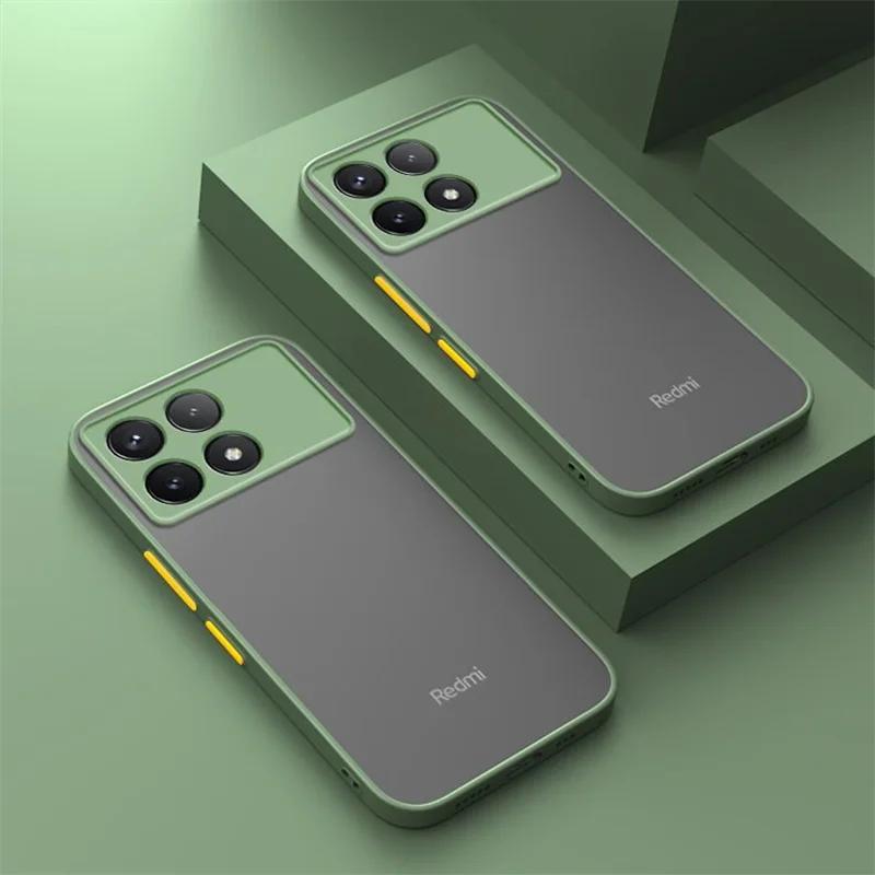 

Бронированный матовый чехол для Xiaomi POCO X6 Pro 5G, роскошный матовый прозрачный чехол для телефона Redmi Note 12 4G 11 10 9 11s, тонкий противоударный бампер Redmi Note 9s зелёный