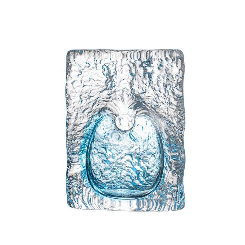 Kristallglasvase Transparente Eiswürfel Quadratisch Kristall Blumenarrangement Ozean Hydroponik Terrarium Blumenvase Töpfe