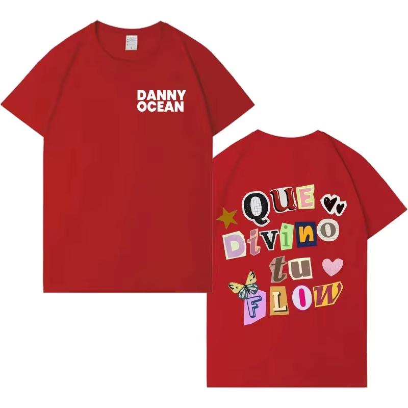 Rapper Danny Ocean Trendy Album Tshirt Mens Fashion Casual Y2K 2026 Spring Summer Crewneck Short Sleeve Top Unisex