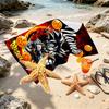 Custom Name Personalized DRAGON BALL Print Beach Towel, for Trip Camping Beach Party Home Decor, Birthday Gift for Family & Friends