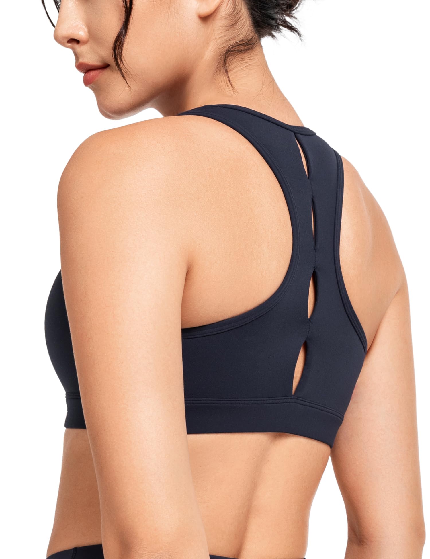 

Yvette Спортивный бюстгальтер для йоги Синий Женский, Йога, Без косточек, С подкладкой, Спинка-борцовка, Стильный, Дышащий, Носить, Бюстгальтер, Топ, M, синий