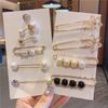 DIY Perlen Reversnadel Pullover Kleid Brosche Pins Abzeichen Schnalle Brosche Set Große Perlen Mode Kleidung Broschen für Damen Zubehör
