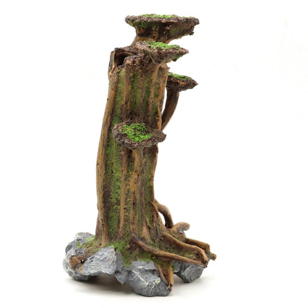 Realistic Tree Trunk Decor Simulation Landscape DIY Decor Bonsais Crafts Realistic Size Plant for Aquarium Fish Tank