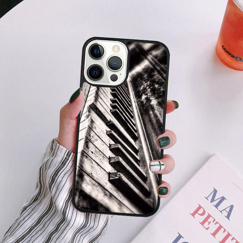 Music Piano Elegant Phone Case For iPhone 17 Air 14 13 12 16Pro Max 15  Plus Cover Shell Max coque