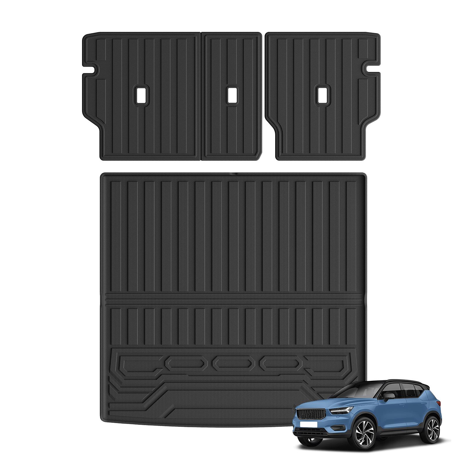 

for Volvo EX30 2026 2026 Car Floor Mats Cargo Liner Trunk Pad TPE 3D Foot Mat Backrest Liner Waterproof Accessories Black