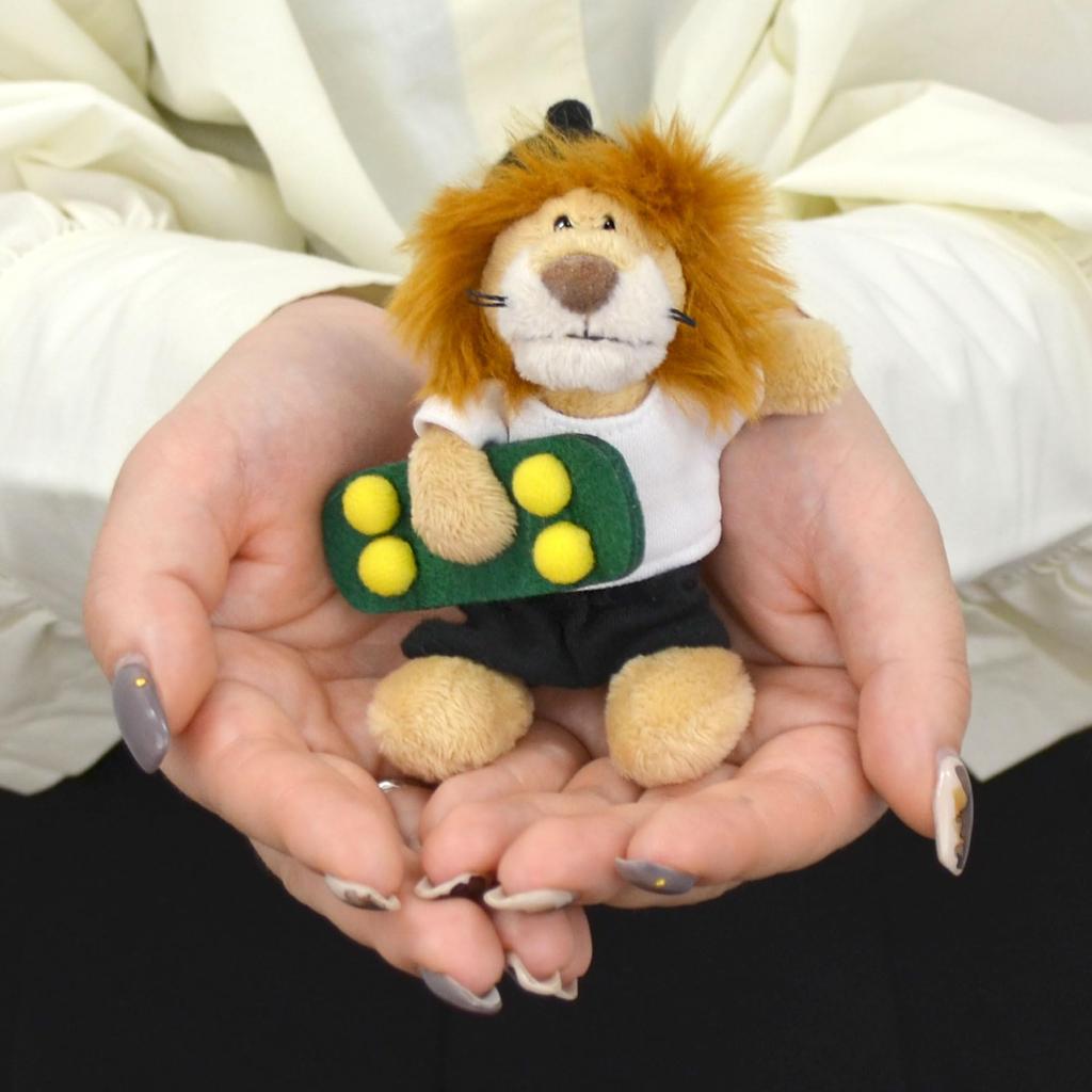 Niki Keychain, Lion, Skateboard, 3.9 inches (10 cm), Kids, Braun, 10 cm