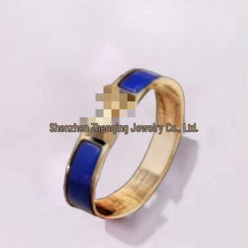 Náramek s písmenem H pozlacený 18k smaltovaný - Klasická móda, Více barev, Ideální pro páry