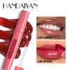 6-kolorowa, matowa mgiełka do ust Pull-off Lip Dye Lip Matte Mist Mouth Red Lip Glaze Nie blaknie łatwo Wodoodporny makijaż ust