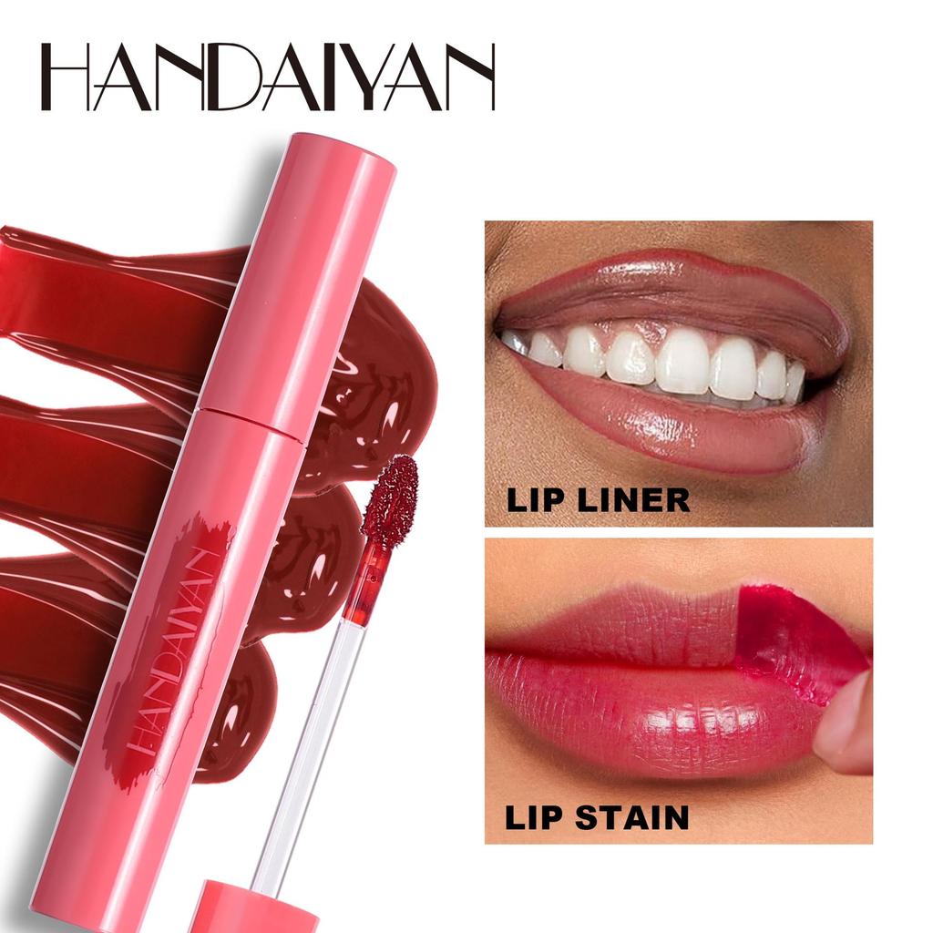 6-kolorowa, matowa mgiełka do ust Pull-off Lip Dye Lip Matte Mist Mouth Red Lip Glaze Nie blaknie łatwo Wodoodporny makijaż ust