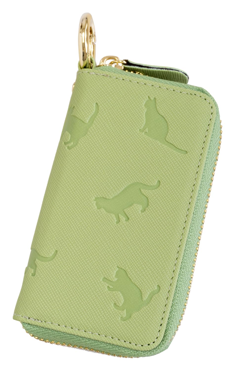 

[Mukojima] Key chain cat key case green tea