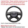 For Skoda Octavia Superb 2012 Fabia Hand Sewing Car Steering Wheel Cover Durable