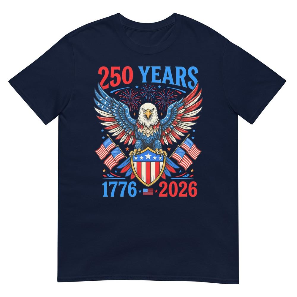 250 Anniversary Usa Patriotic 250 Years American 4th Of July TShirt S