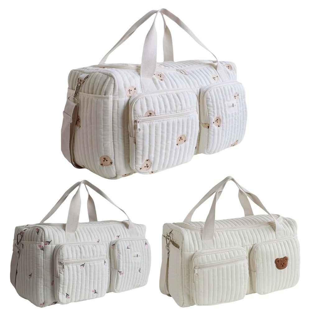 Large Capacity Baby Diaper Bag Lightweight Diaper Changing Tote Bag Mommy Bag  for Travel Outdoor