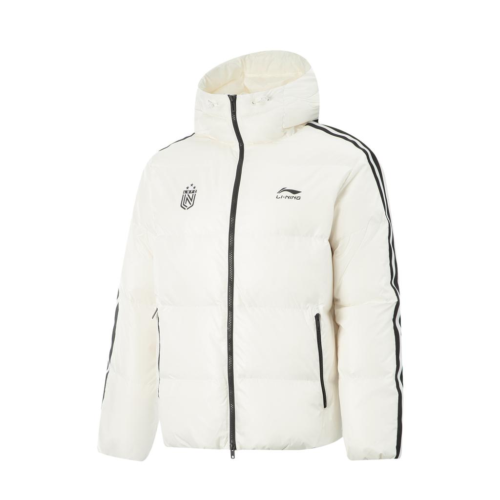 Li Ning Hot Pots Down Collection Down Jacket Unisex Ivory AYMV519-2