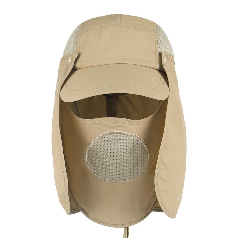 Outdoor 360 sun protection hat fishing cap cap Guangzhou hat protective baseball cap