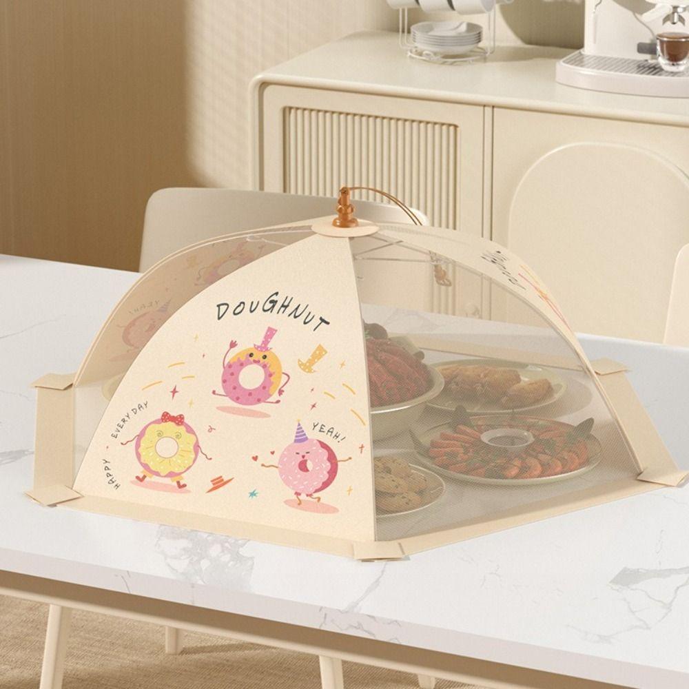 Foldable Leftovers Food Cover Anti-mosquito Meal Vegetable Umbrella  Kitchen Gadgets