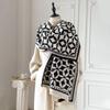 Warm Cashmere Poncho Shawl Scarf Luxury Print Thick Pashmina Winter Blanket Wraps Bufanda Casual Hijab Stoles Echarpe