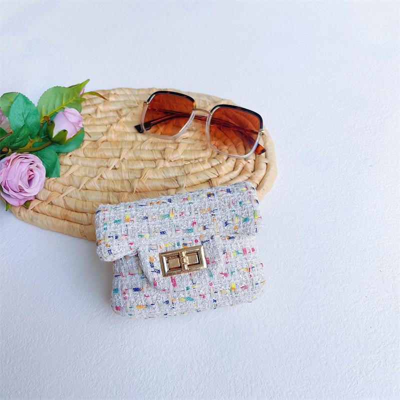 Fashionable Miniature Childrens Shoulder Bag Charming Korean Style For Little Girls белый