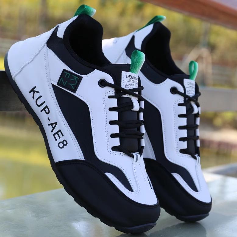 Brand 2025 Men's Waterproof Leather Sneakers - Versatile Casual Travel Shoes for Spring and Autumn