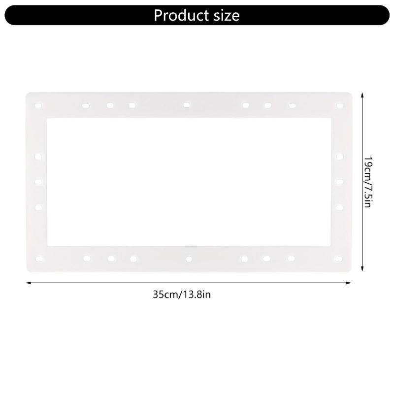 Pack of 2 Sturdy Silicone Sheets for Swimming Pool Pipe Insulation Square Designs Accessory for Effective Sealing