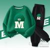 Autumn Baby Boy Clothes Fashion Printed T-shirts and Pants 2 Pieces Set Children Girls Casual Top Bottom Outfits Tracksuits