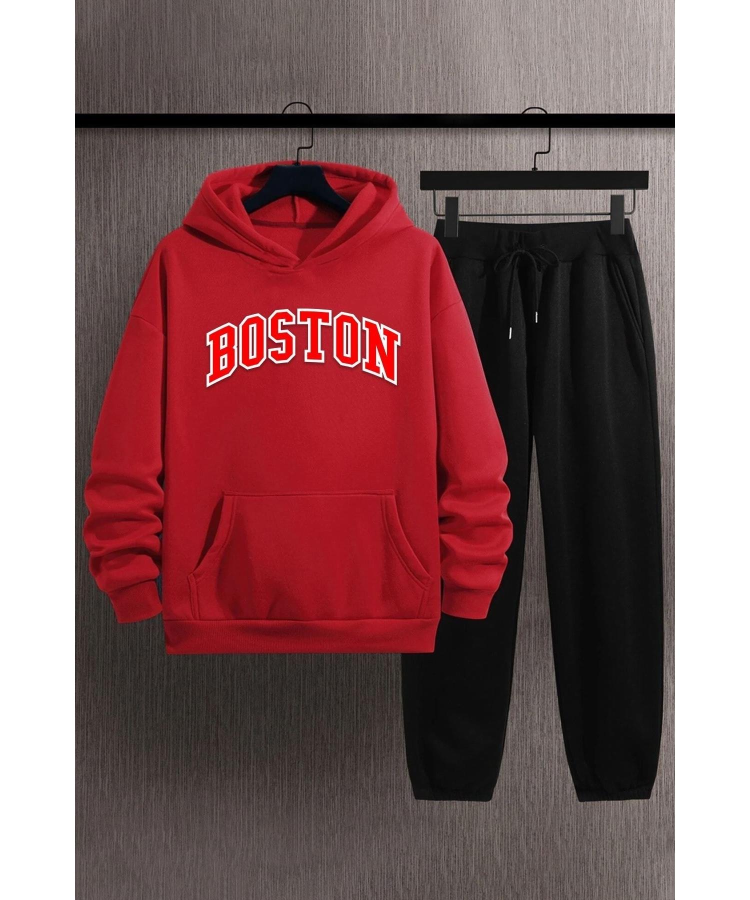 

Комплект спортивного костюма с принтом Boston сверху и снизу Special Design