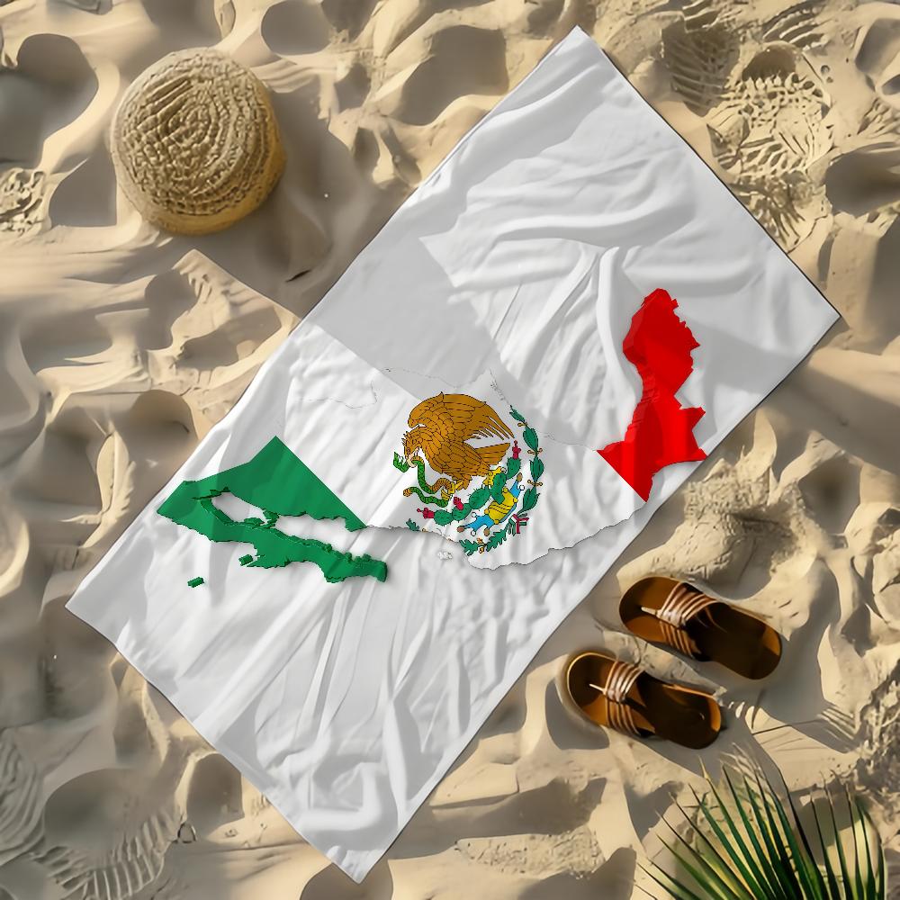 Flag Of MEXICO Towel Yoga Gym Yoga Gym Lightweight Portable for Swimming Beach Travel Sports Accessories Sandproof