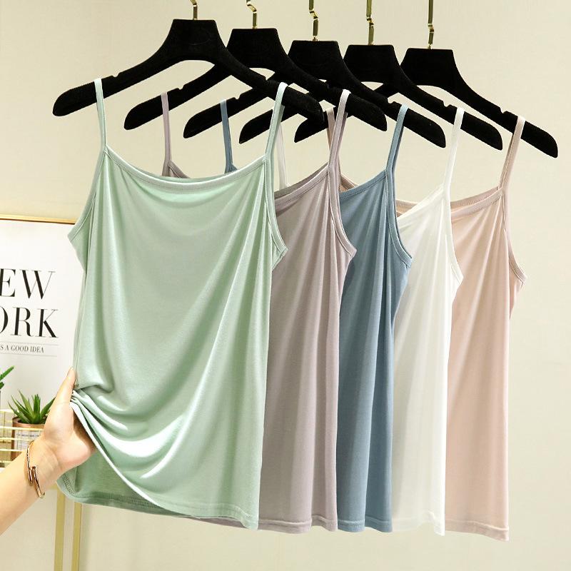 Niche tube top sling vest summer thin inner sleeveless women's clothing large size outer wear thin top women