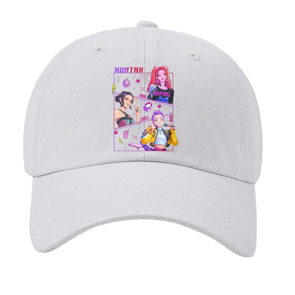 Washed Cotton Baseball Cap With Printed Distressed Soft Top Denim Hat For Men, European And American Retro Hat