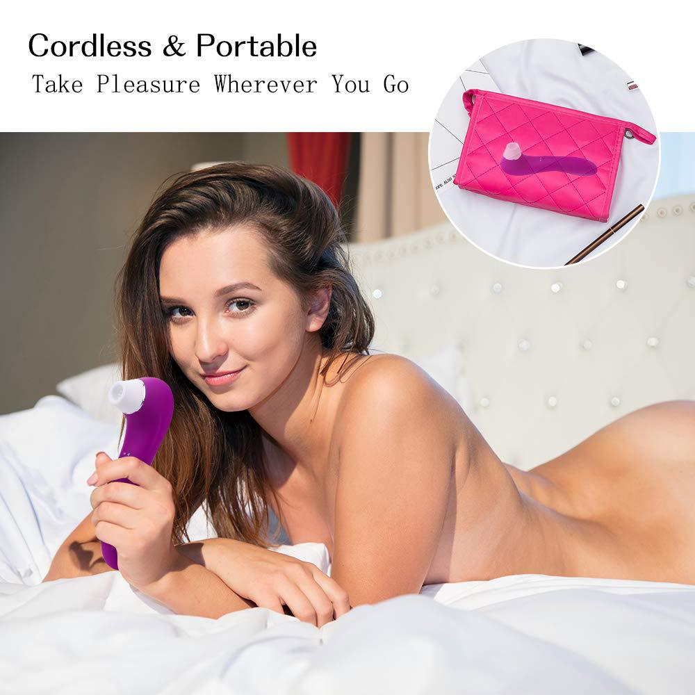 Sex Toys Double-headed Sucking Vibrator Clitoris G-spot Stimulation