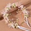 Flower Wreath Headband, Flower Headband, Pearl Headband, Bride's Children's Headwear