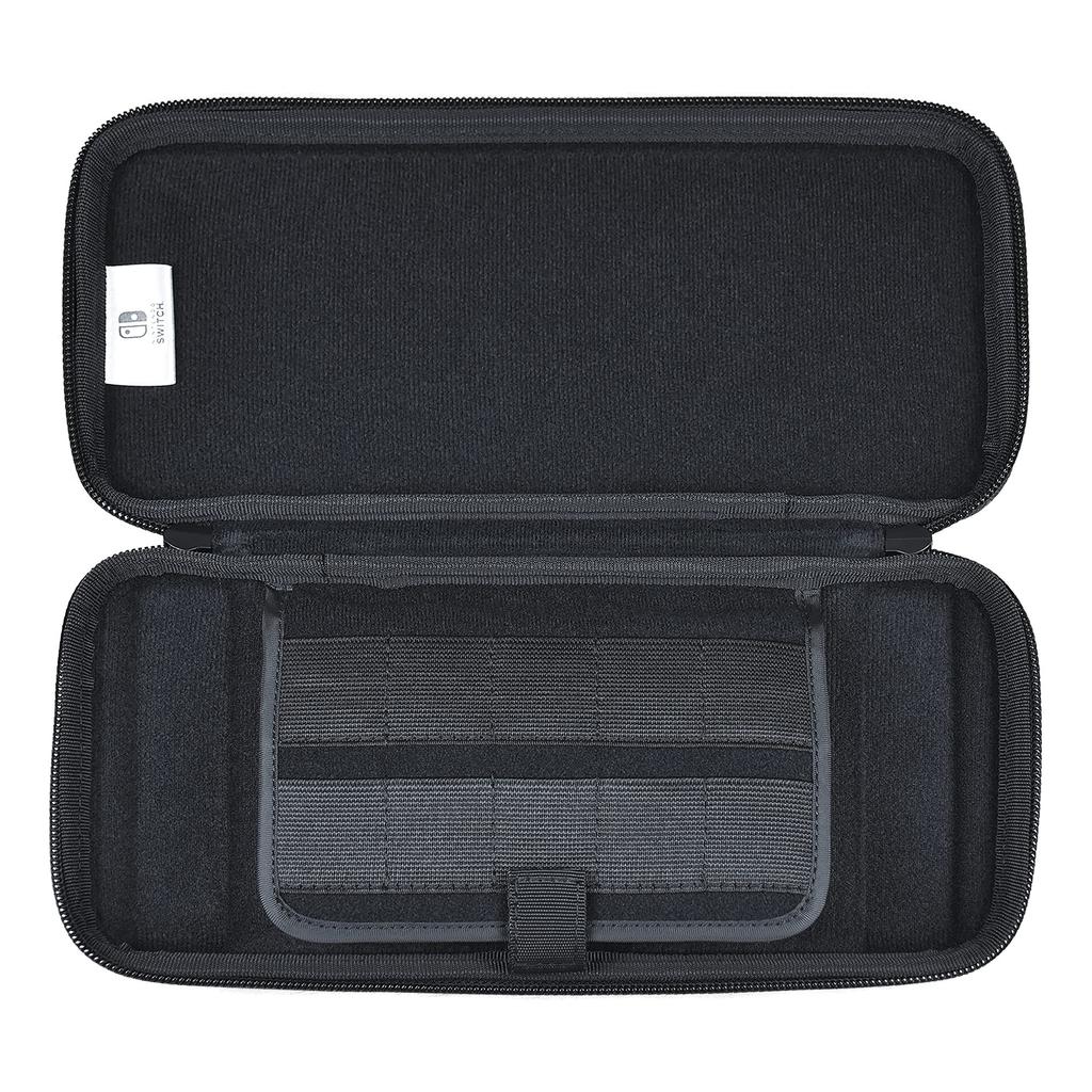 Licensed Slim Hard Pouch Plus for Nintendo Black with Nintendo Switch OLED [Nintendo Product] Switch, [Compatible Model]
