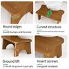 Bamboo Toilet Stool Toilet Brush Non-Slip Potty Seat Children Pregnant Foot Restroom Older Squat BenchKid Poop Seat Home Travel
