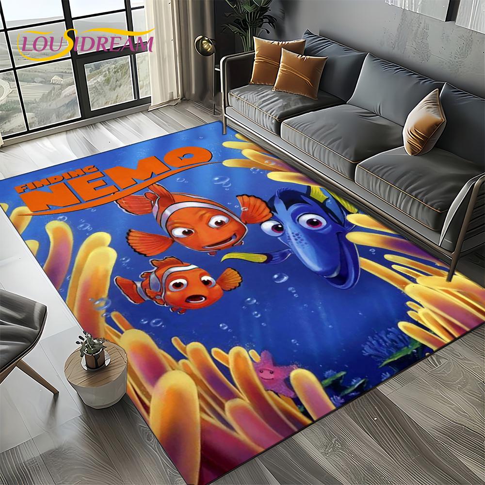 27 Style Cute Finding Nemo Cartoon Sea World Carpet Rug for Bedroom Living Room Home Sofa Decoration,kids Large Decor Floor Mat