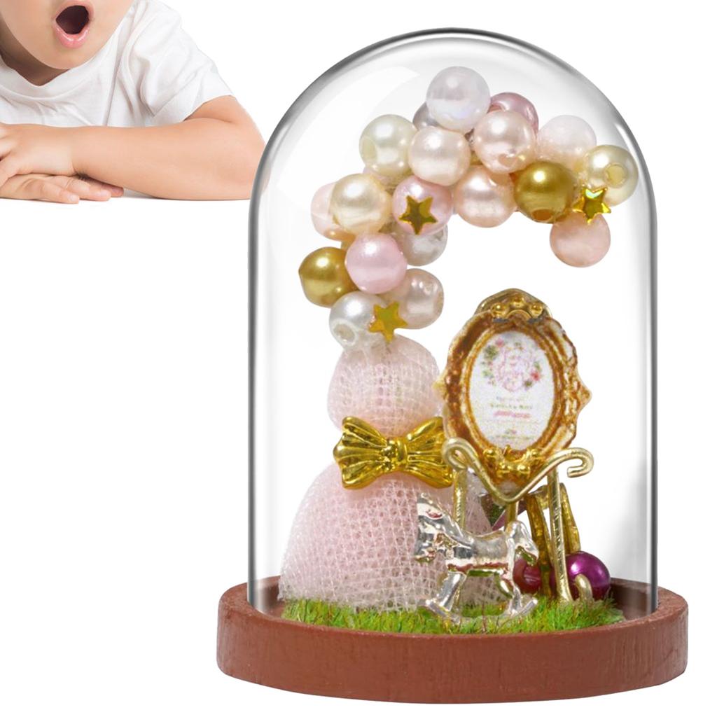 DIY Doll House Simulation Miniature Wooden Model Decoration for Children Girl GiftsMINI001