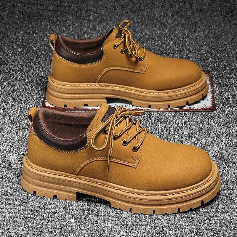 Man Casual Shoe Platform Outdoor Round Toe Leather Shoes for Men Thick Sole Luxury Sale Low Price High Quality Fashion Designer
