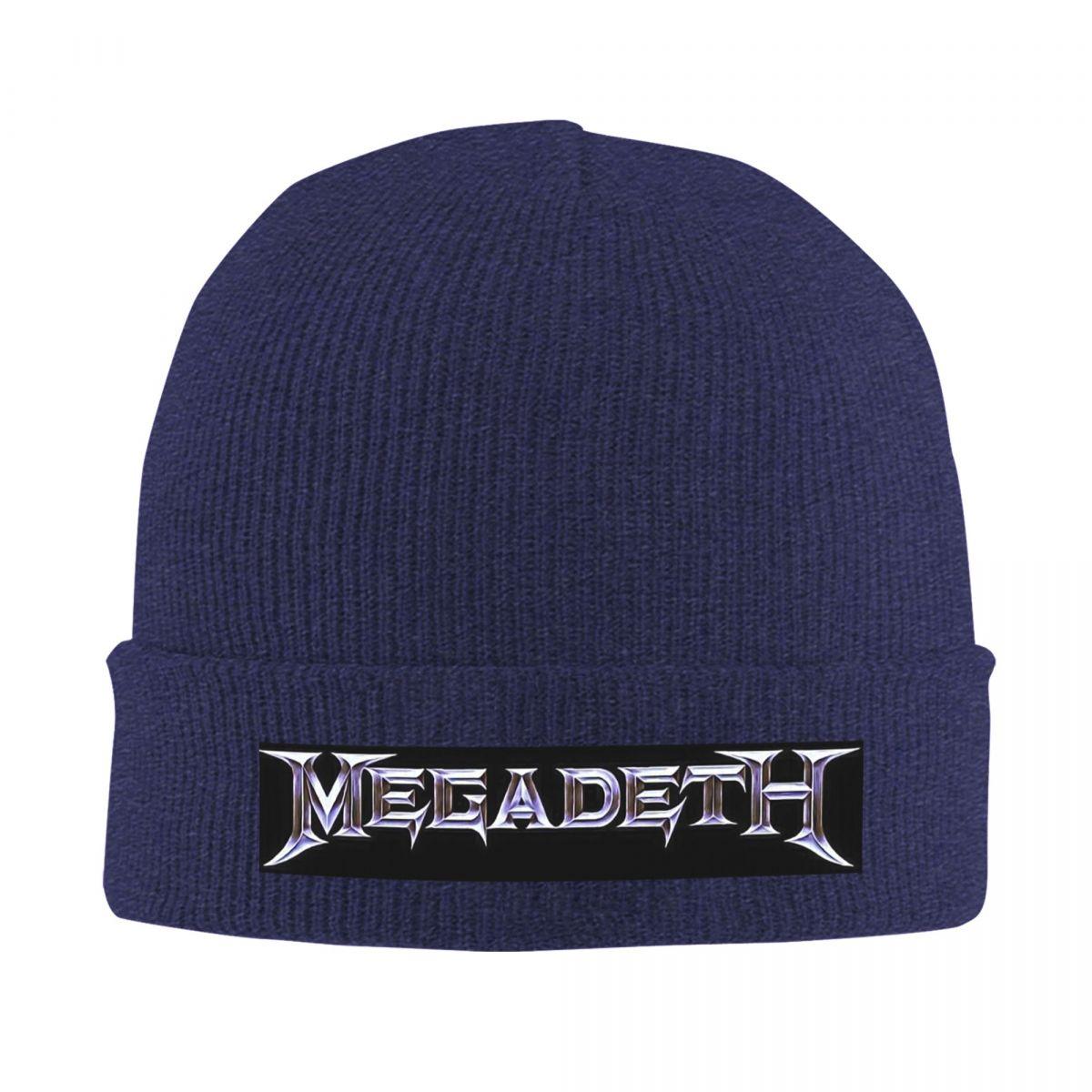 

Megadeths Logo Warm Knitted Cap Winter Knit Bonnet Hat Skullies Beanies Hip Hop Caps for Unisex One Size