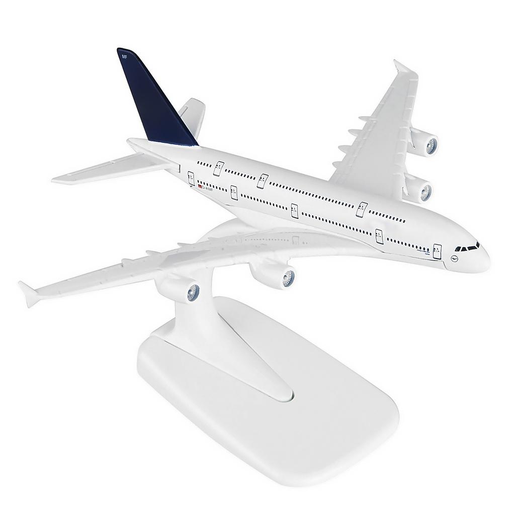 1/400 A380 German Lufthansa Airbus Civil Airliner Plane Model 16cm Aircraft Aviation Model With Display Stand For Collection